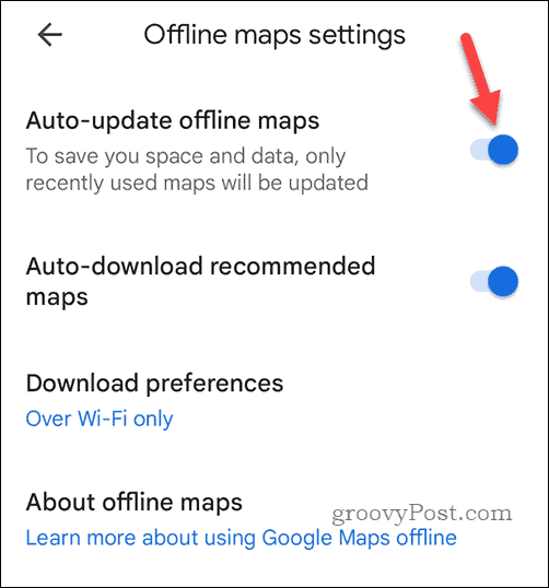 Atualizar automaticamente mapas off-line do Google Maps