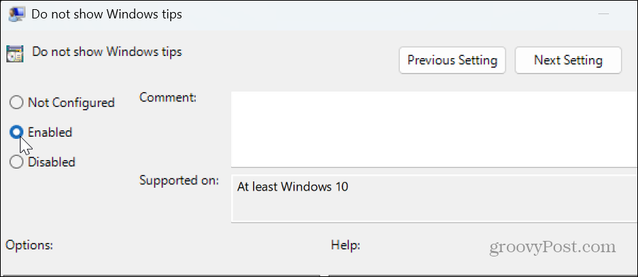 Desative as notificações de dicas e sugestões do Windows 11