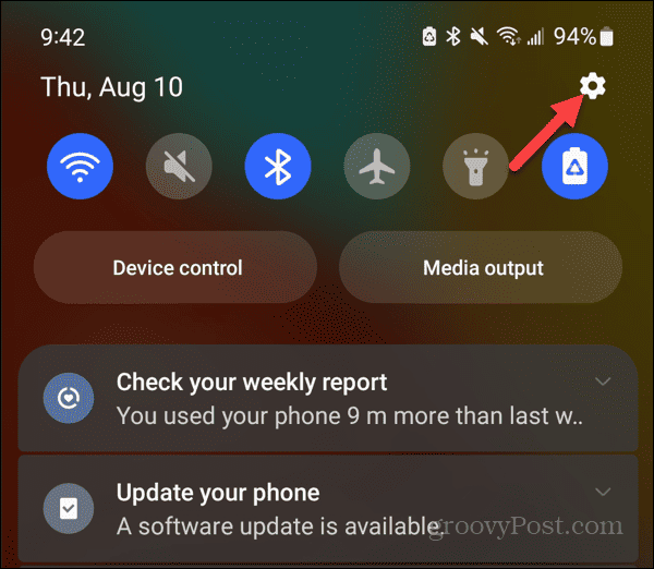 Pare as notificações do Android