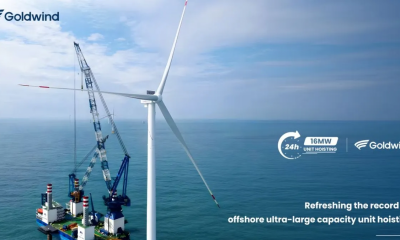 Китайская Goldwind за рекордные 24 часа установила морскую ветротурбину мощностью 16 МВт