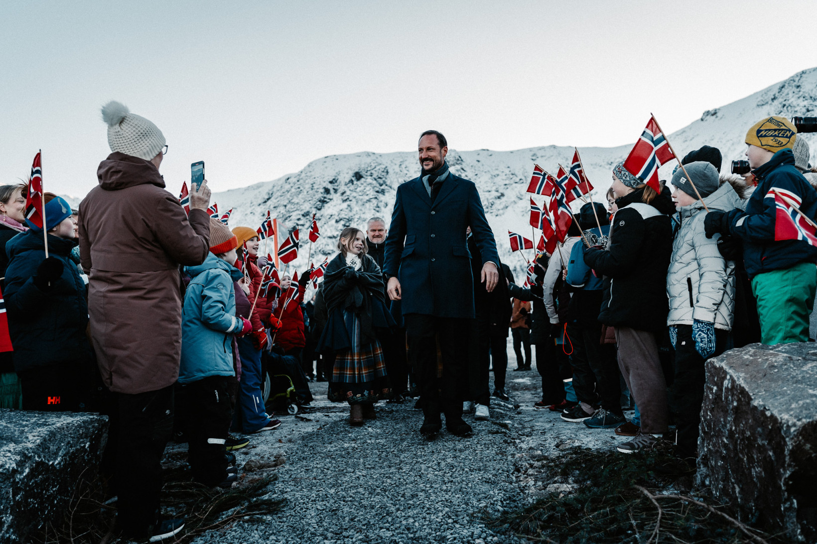 Príncipe herdeiro da Noruega inaugura o espaçoporto de Andøya